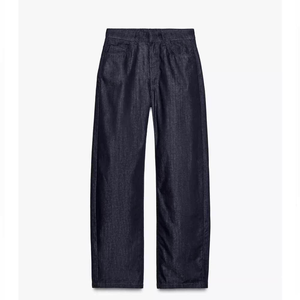 Zara Collection Barrel High Waist Jeans Size 4 - Picture 2 of 10